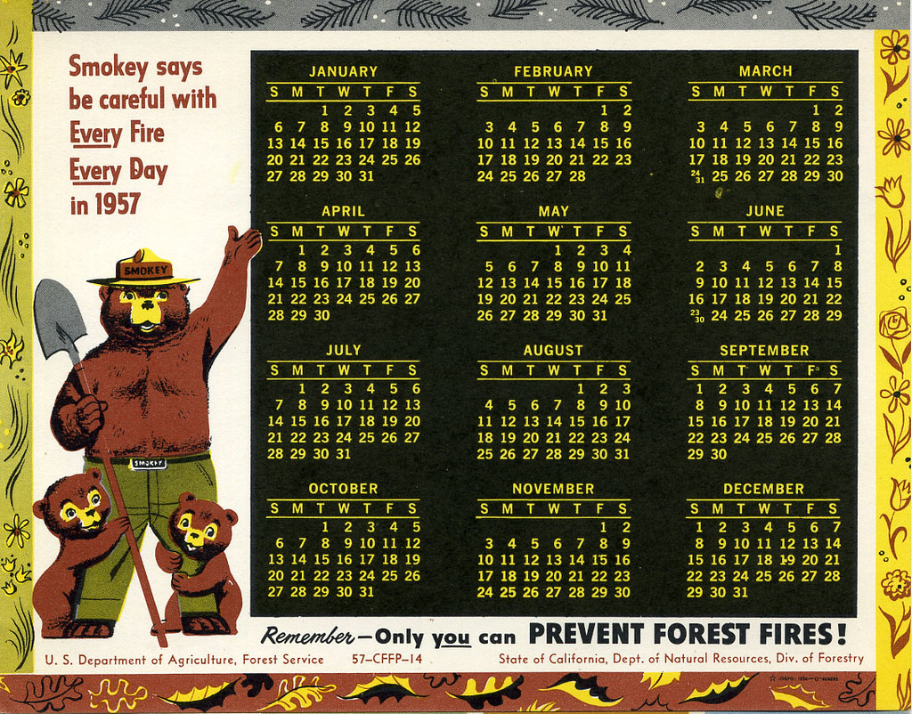 1957-smokey-the-bear-calendar-dan-goodsell-flickr
