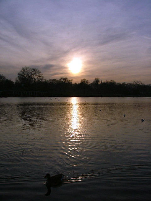 Kensington Park, London, England - Sunset - Februray 4th  2007