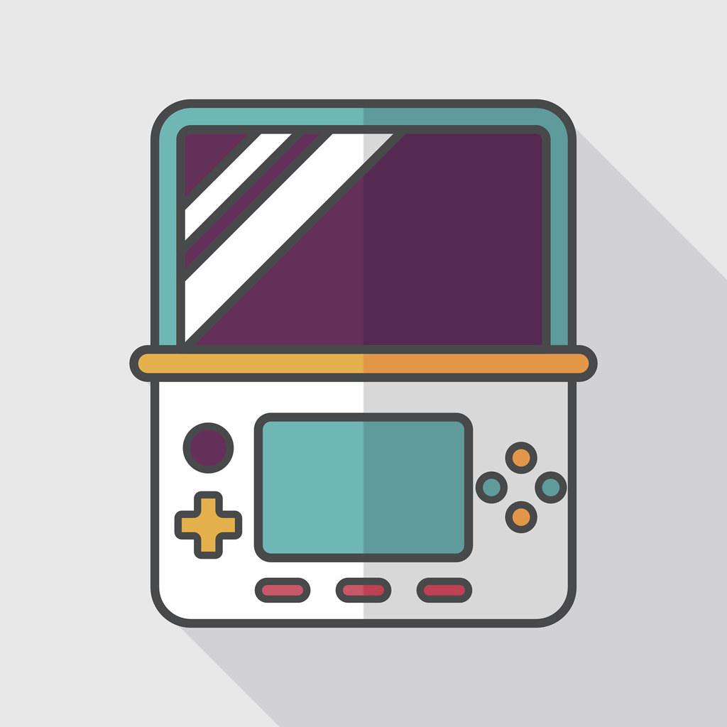 484987704 | Handheld game consoles flat icon with long shado… | Flickr