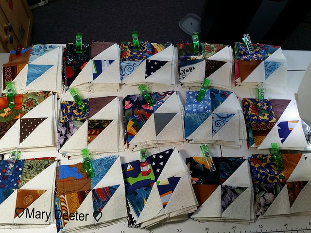 144 made for step 2 of the Scrap Dance Tango Mystery quilt