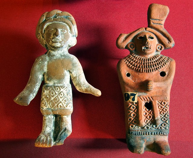 Aztec religious pilgrimage figures - collected Mexico 1840s - British Museum, London