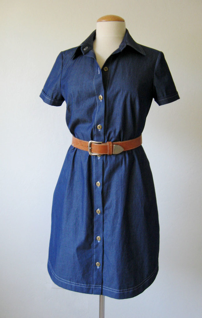 denim dress front on form | Sunnygal Studio | Flickr