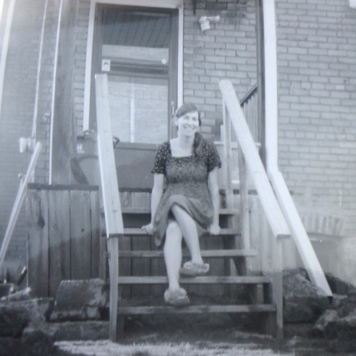 My wife on our back steps. Getting this blown up for her mother. #dacoradaci #mediumformat | by Stacey Case