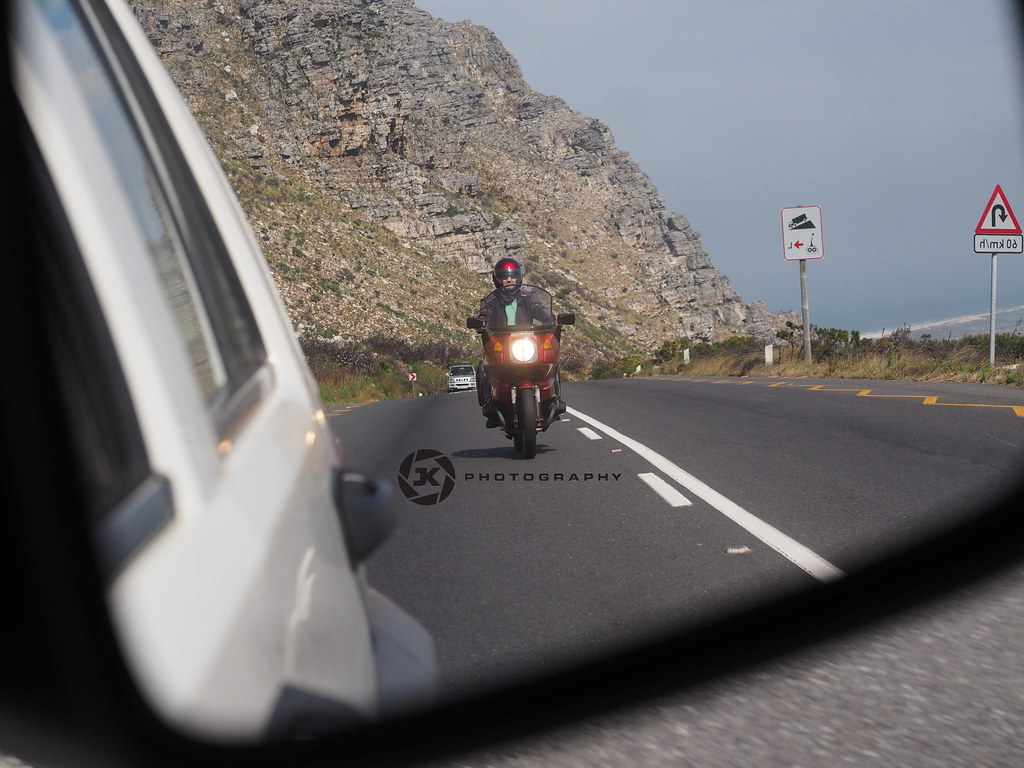 BMW R100RT In The Rear View Mirror