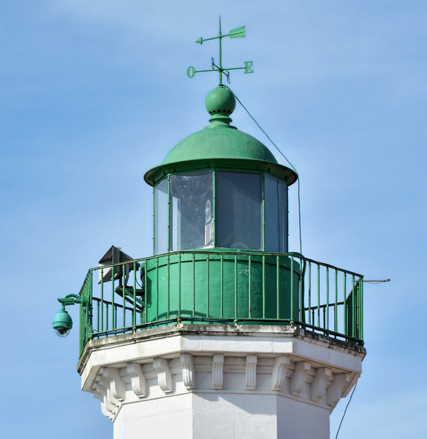 La Rochelle - Green Top Lighthouse Detail -Phare du Quai Valin