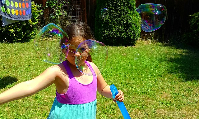 Fun making bubbles...
