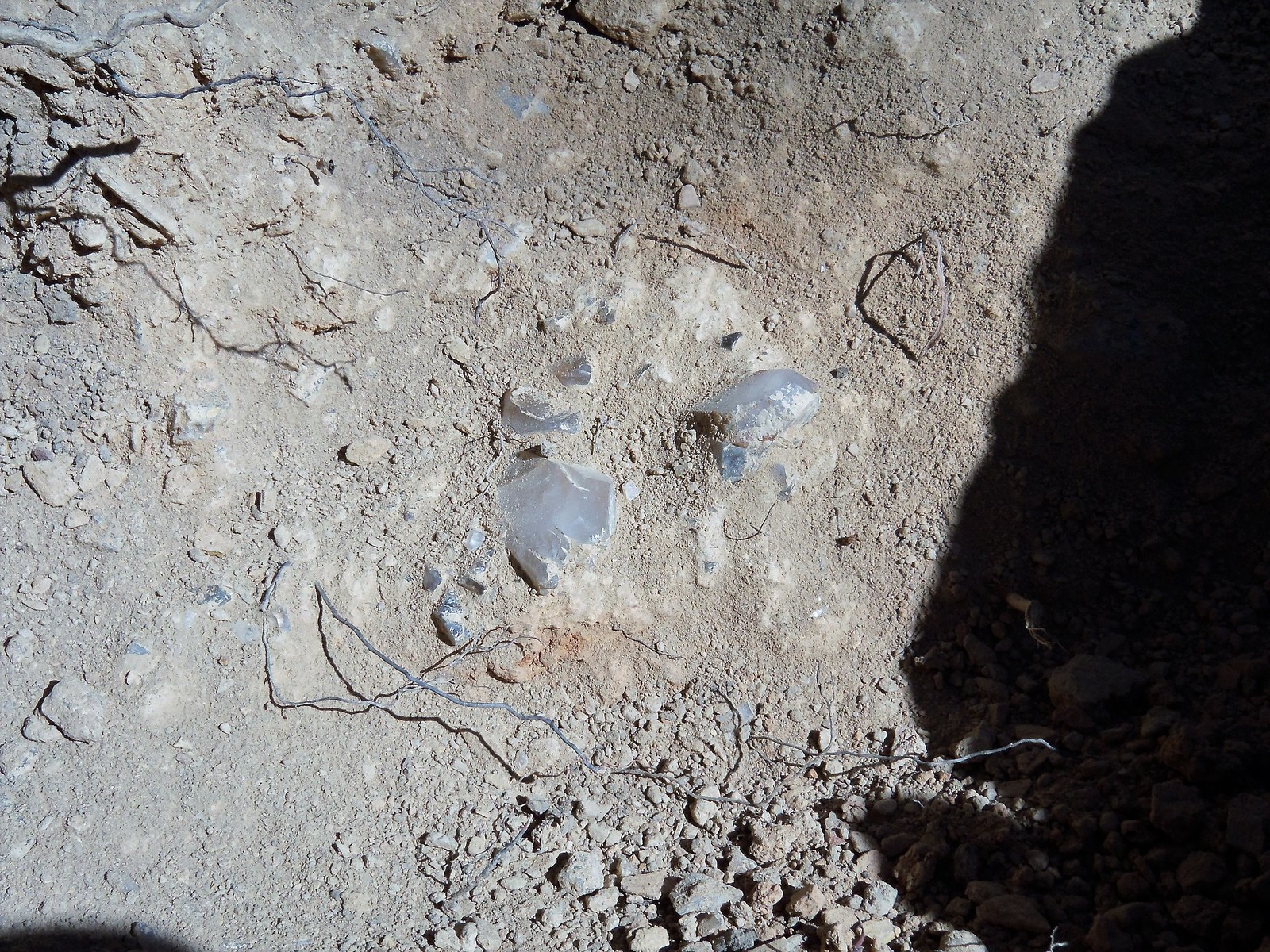 Oklahoma quartz in ground