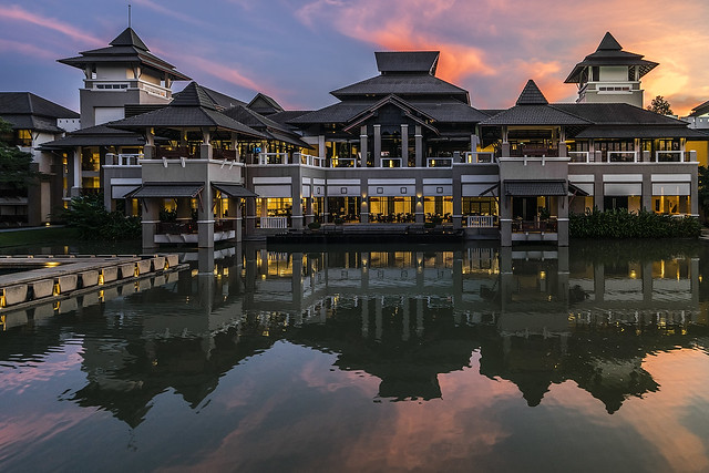 Sunset over the Le Meridien Chiang Rai