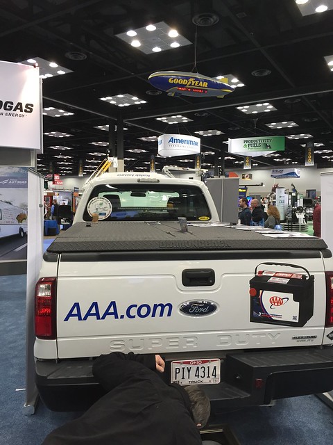 AAA F-150 With Butterfly Tonneau Cover at NTEA Work Truck Show