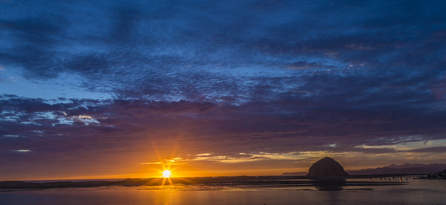 End of the day at Morro Bay