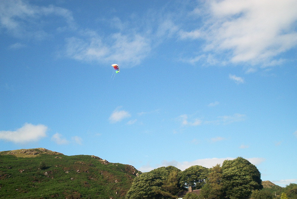 kite.JPG | Simon's kite being flown over the poison cottage … | Flickr