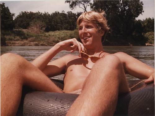 Tubing down the Sacramento River, 1983