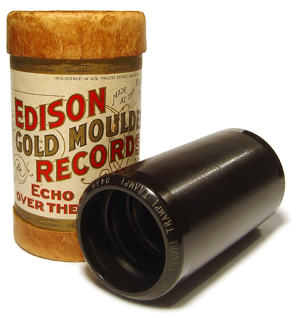 Edison Gold Moulded Phonograph Cylinder, 1907