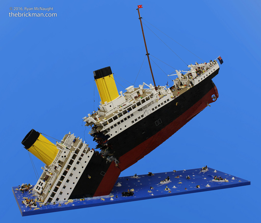 Lego Sinking Titanic At Brickvention In 2010 I Built A 250