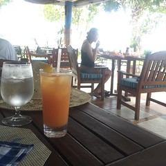 Last #drinkoftheday is a peach something or other. #sandalsresorts #vacation2016 #adventureswithstan #jamaica