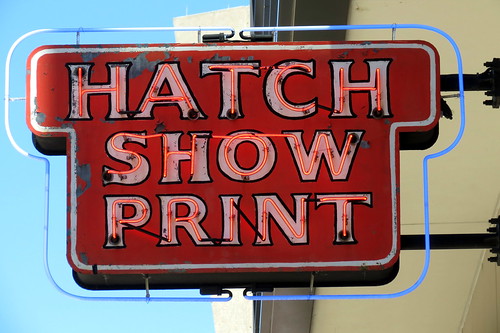 Hatch Show Print neon sign (2016)