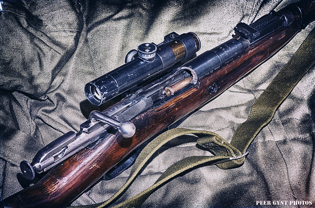 Legandary 7,62 mm Mosin M91/30 PU Sniper Rifle. 1944
