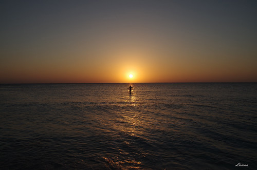 ocean travel sunset orange water colors fire fishing fisherman pentax caribbean grandcayman k50 18270mm