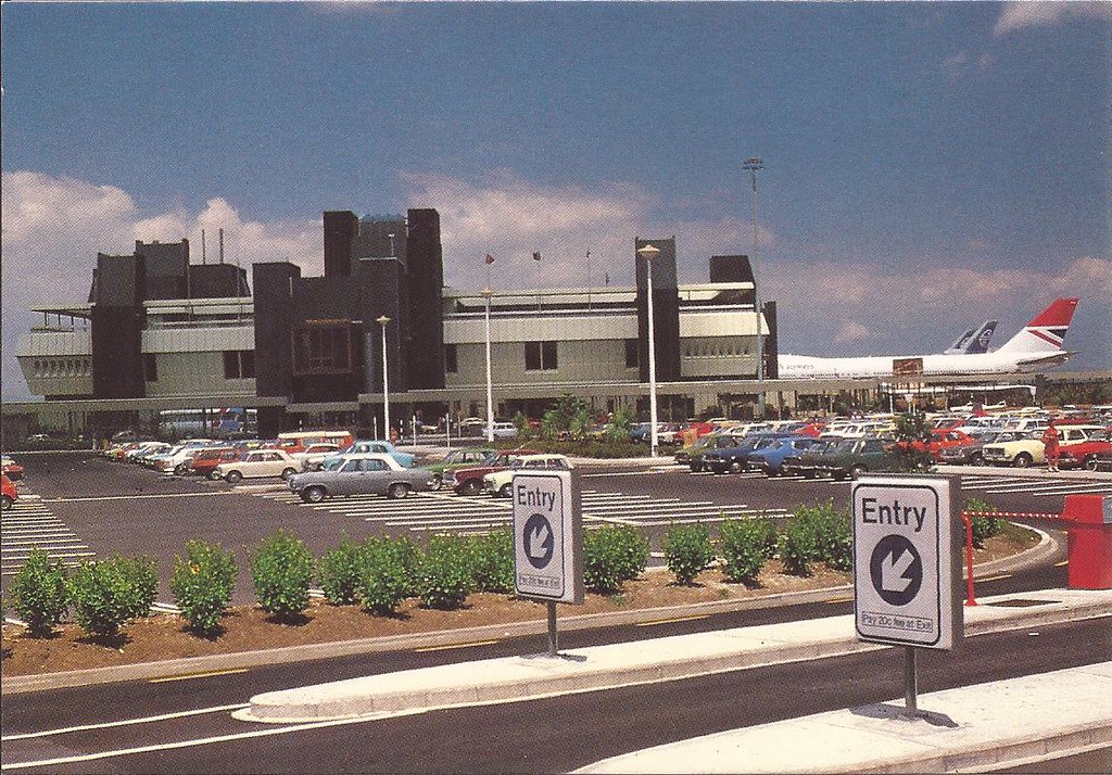 Auckland International Airport (AKL) postcard - circa late 1970's