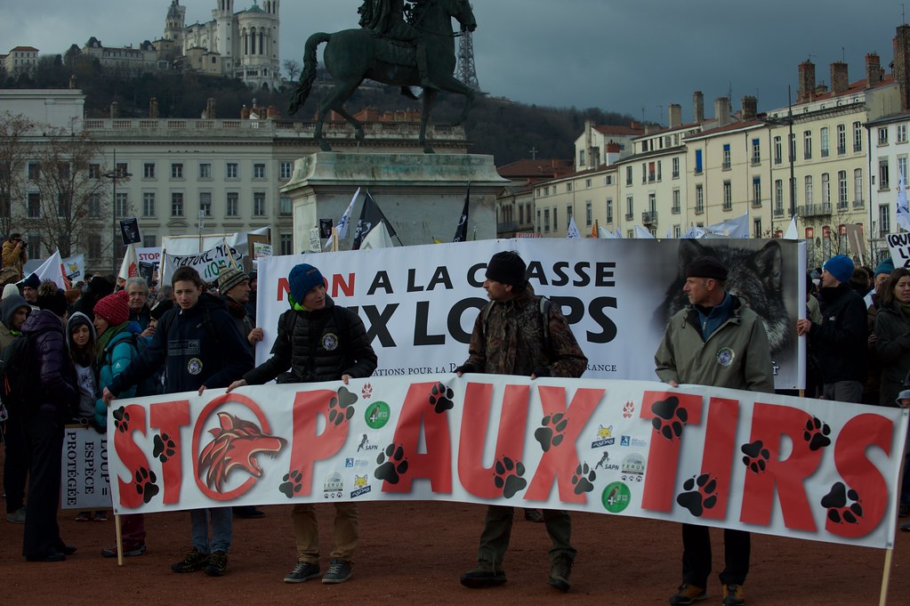 Manifestation contre les tirs du loup en France (Lyon, 16 Janvier)