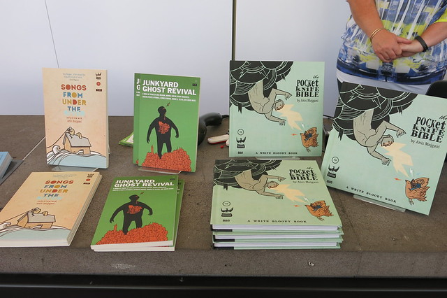 UBS book stall of Anis Mojgani books