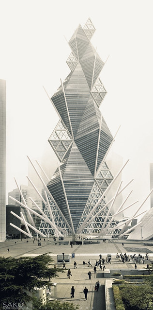 KAKTUS Tower. octahedron / snookerCues shapes