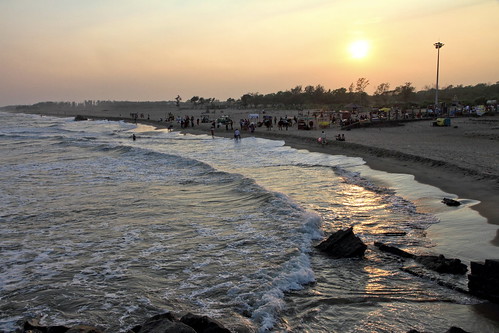 ocean sunset india beach water canon eos coast sand eau january sable 7d crépuscule janvier plage indien tamilnadu coromandel inde southindia mahabalipuram mamallapuram pallava soleilcouchant indedusud