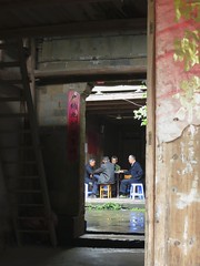 mahjong players, Xiamei Village