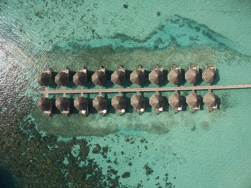 Superior Water Bungalow - Aerial