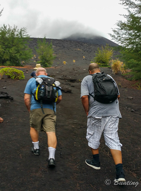 Scott and Steve heading up Anak Krakatau