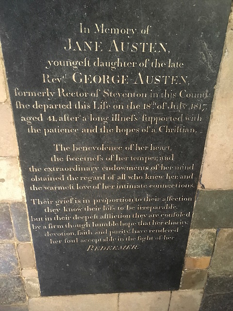 Jane's tomb, Winchester Cathedral 