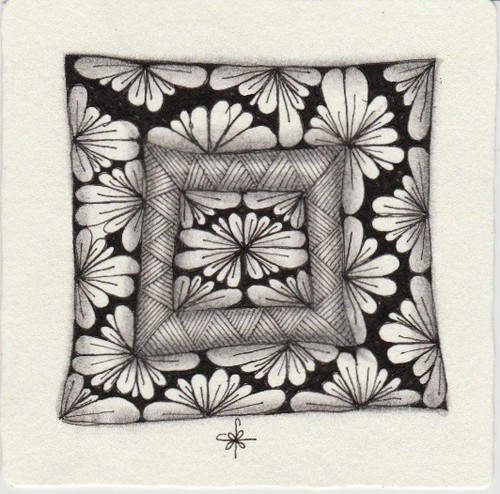 Original Zentangle Tiles with string | ZChrissieCZT | Flickr