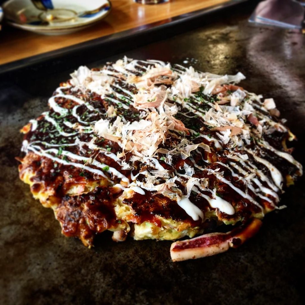 #Okonomiyaki lunch!