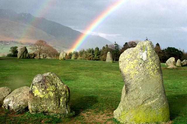 Stone Circle and Double Rainbow