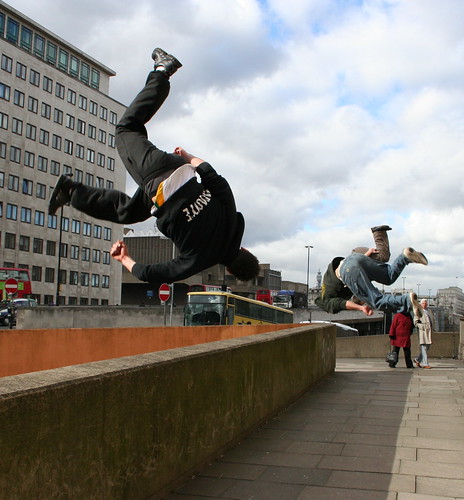 City acrobats in Waterloo