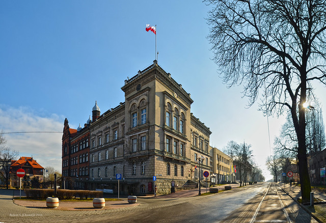 Mysłowice - city hall panorama