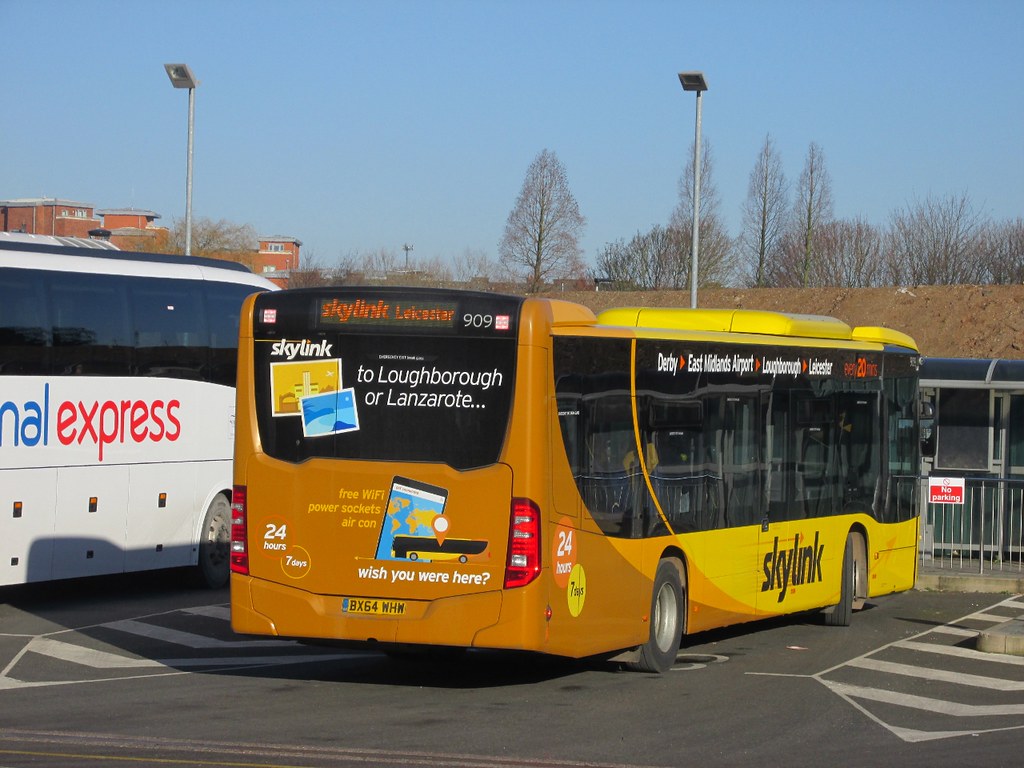 Kinchbus 909 BX64WHW Derby Bus Stn on skylink (1280x960) | Flickr