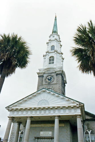 church architecture georgia steeple palmtrees savannah pediment presbyterianchurch
