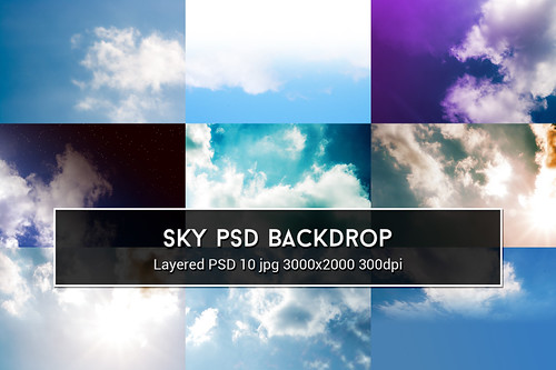Sky Backgrounds Set | by mkrukowski