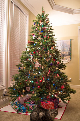 Merry Christmas 2015 | Tree with cat photobomb | Love2Kwilt | Flickr