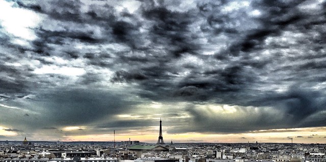 Dark clouds over Paris! (iPhone 6 Plus)