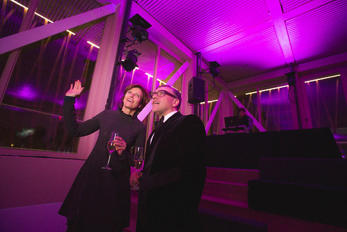 Jeanne Gang - Founder and Design Principal, Studio Gang Architects and WT Artistic Director Michael Halberstam  at the Grand Opening Gala for the new Writers Theatre, Feb 8, 2016.  Photo by Joe Mazza - brave lux. | by Writers Theatre