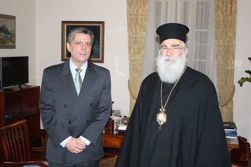 Συνάντηση του Πρέσβεως κ. Φωτόπουλου με τον Μητροπολίτη Βόστρων Τιμόθεο (Λευκωσία, 21-1-2016)