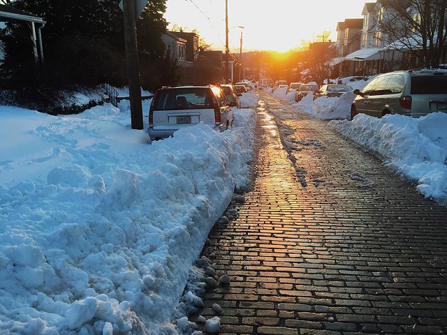 When the day is done...loving these stunning, post-snow sunset dog walks.