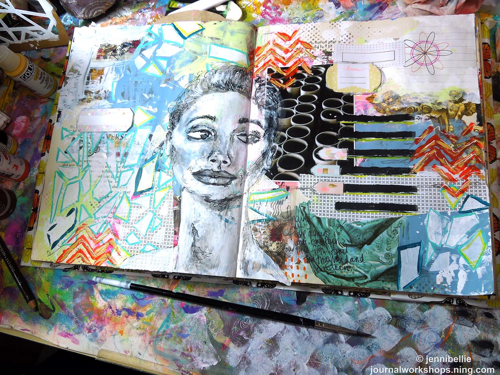 Mixed Media Art Journal Page