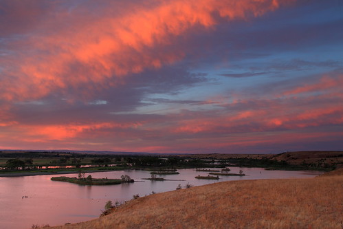 sunset reflection clouds river southaustralia murraybridge rivermurray