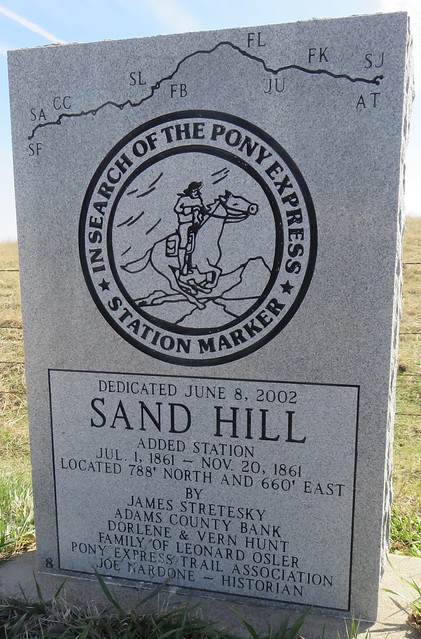 Sand Hill Pony Express Monument (Adams County, Nebraska)