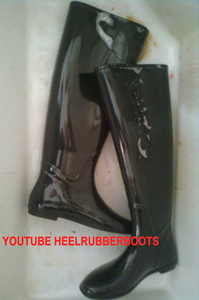 sexy china girls rain boots pvc boots rubber ankle boot sexy wedge heels gummi regen stiefel latex black sbr bottes de pluie