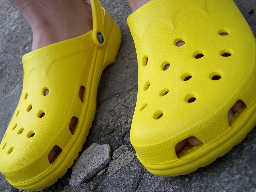 David's Yellow crocs