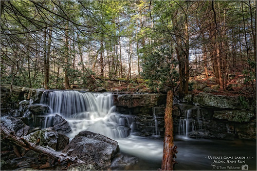 trees game nature water canon flow outdoors waterfall timelapse state pennsylvania run jeans pa waterfalls land environment february 41 2016 17mm carboncounty canon6d jeansrun tomwildoner